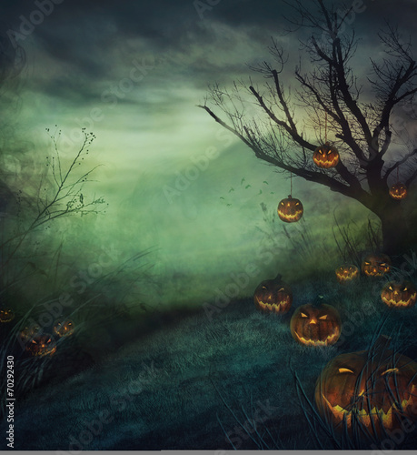 Naklejka samoprzylepna Tło halloween