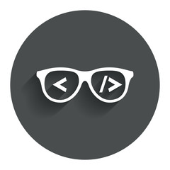 coder sign icon. programmer symbol.