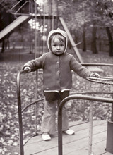 Vintage Photo Of Little Girl