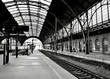 atmosphere at a train main station
