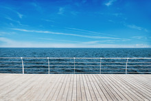 Wooden Pier And Sea View