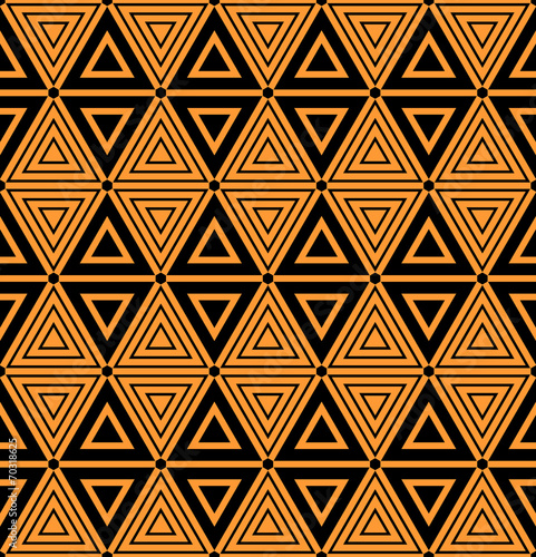 Obraz na płótnie canvas dwuczęściowy "dyptyk" Bezszwowe geometryczne trójkąty i wzór diamentów.