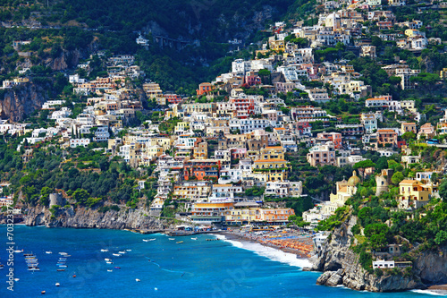 Tapeta ścienna Malownicze wybrzeże Amalfi we Włoszech - positano