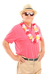 Wall Mural - Relaxed senior gentleman with sunglasses