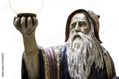 Fotografía Merlin estatua speel druida medieval