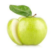 Green Apple Isolated On White Background