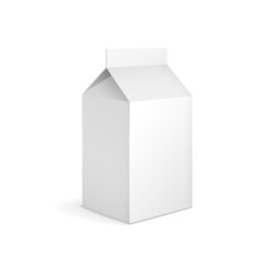 Sticker - blank milk carton package