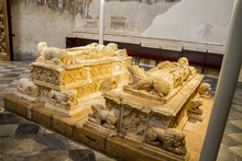 Bishop Tomb In Toledo Cathedral, Spain