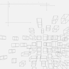 Wall Mural - abstract technology background