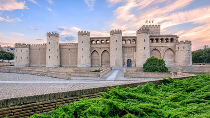 Aljaferia Palace in Zaragoza, Spain