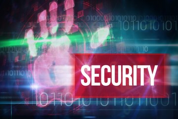 Aufkleber - Security against blue technology design with binary code
