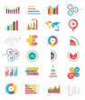 © mamanamsai - 24 icons Infographics Data analysis on white background,vector