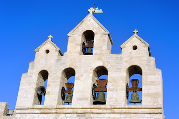 Steeple of the church of Saintes-Maries-de-la-Mer