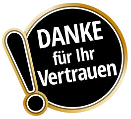 Sticker - Danke für Ihr Vertrauen!