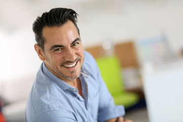 Portrait of smiling mature man