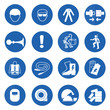 © Singha songsak - Mandatory signs, Construction health and safety,Vector illustrat