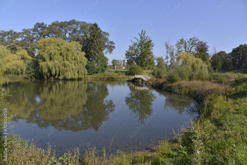 Le petit étang au domaine de Hofstade
