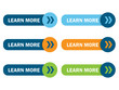 © Web Buttons Inc - 'LEARN MORE' Web Button Poster (about us find out go)