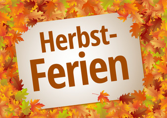 Sticker - Herbstferien