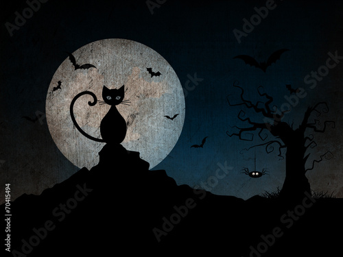 Board z aluminiowym obramowaniem Tło halloween night