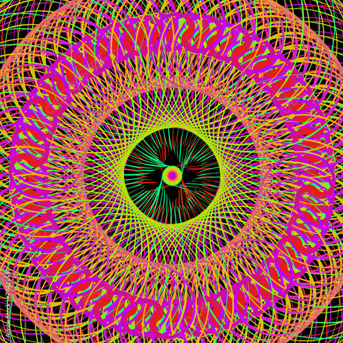 Tapeta ścienna Kolorowe tło streszczenie sztuka psychodeliczny. 