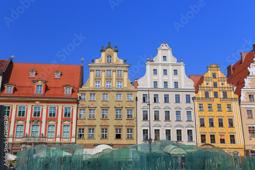 Naklejka na drzwi Wrocław | Zabytkowe kamienice