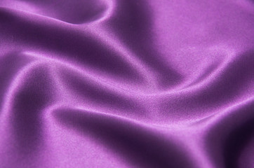 Wall Mural - rippled purple satin fabric
