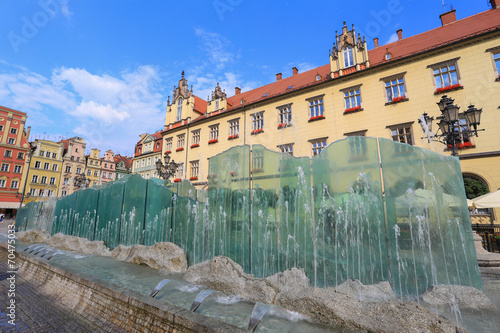 Nowoczesny obraz na płótnie Wrocław - Old city view