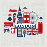 Fototapeta Londyn - London vector set
