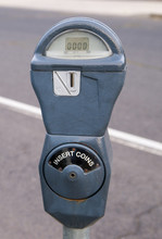 Vintage Coin Paid Parking Meter Streetside Spokane Washington