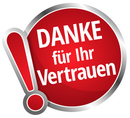 Sticker - Danke für Ihr Vertrauen!