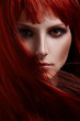 Beautiful portrait of woman with red hair