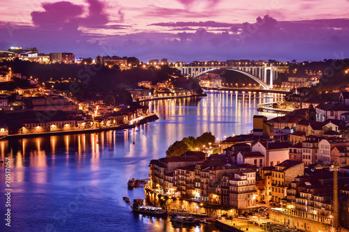 Naklejka samoprzylepna Porto, portugalia nad rzeką Douro