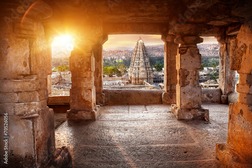 Fotoboard na płycie Świątynia virupaksha w hampi