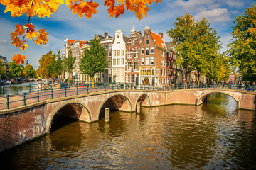 Wall Mural - Amsterdam cityscape