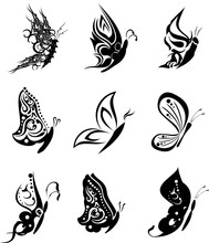 Butterfly Tatto Set Pack Stickers
