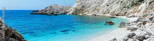 Fotoboard na płycie Panorama plaży Petani (Kefalonia, Grecja)