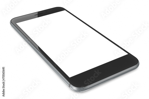 Foto Space Grey smartPhone mit leerem Bildschirm