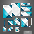 © JoyImage - creative corporate identity set template in blue