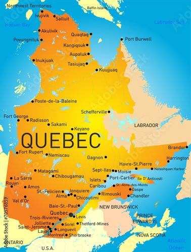 Plakat na papierze fotorealistycznym Prowincja quebec