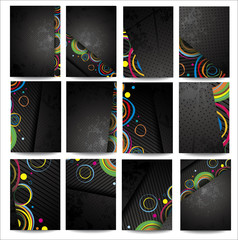 Wall Mural - Collection advertising posters on different topics.