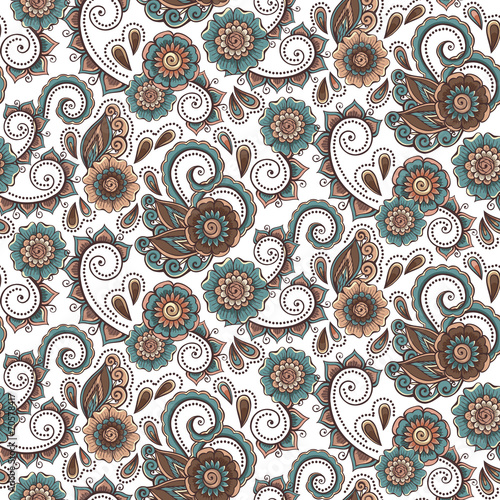 Naklejka - mata magnetyczna na lodówkę Seamless pattern