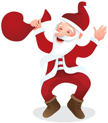 Sticker - Happy Santa Claus