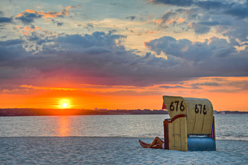 Wall Mural - Strandkorb