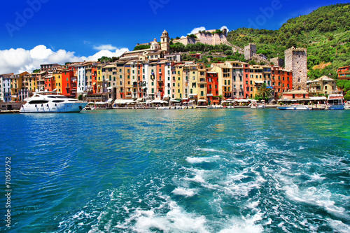 Board z aluminiowym obramowaniem Obrazkowa liguria - portovenere, cinque terre, italy