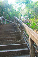 The Stairs To The Top Of PHRA THAT PHUPEK. 490 Step To Top Mount