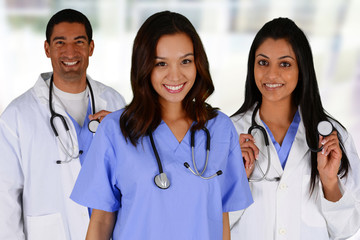 Wall Mural - Doctors and Nurse