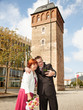 © Edler von Rabenstein - Bride and groom makes selfie before monument