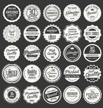 Premium, Quality Retro Vintage Labels Collection