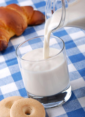 Plakat napój zdrowie mleko świeży